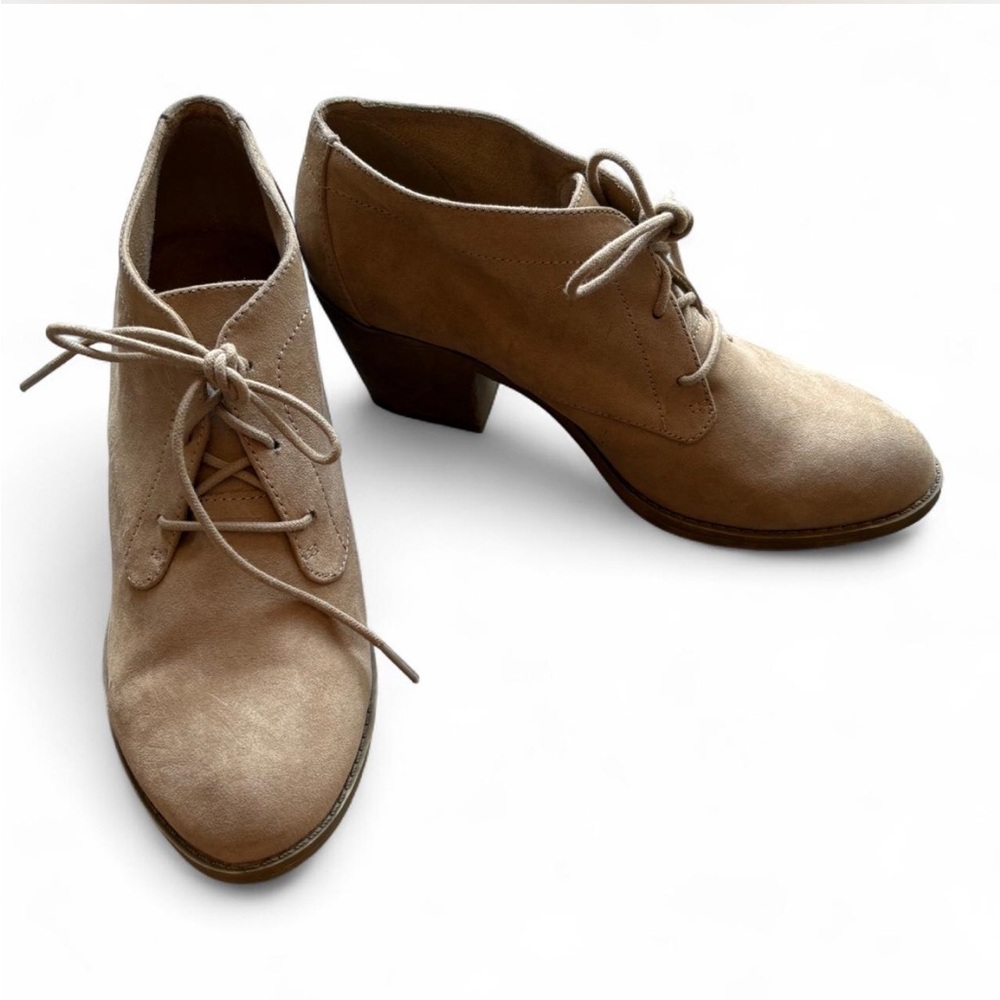 ROCKET DOG SIZE 8 Women's Beige Lace-Up Heeled Boots